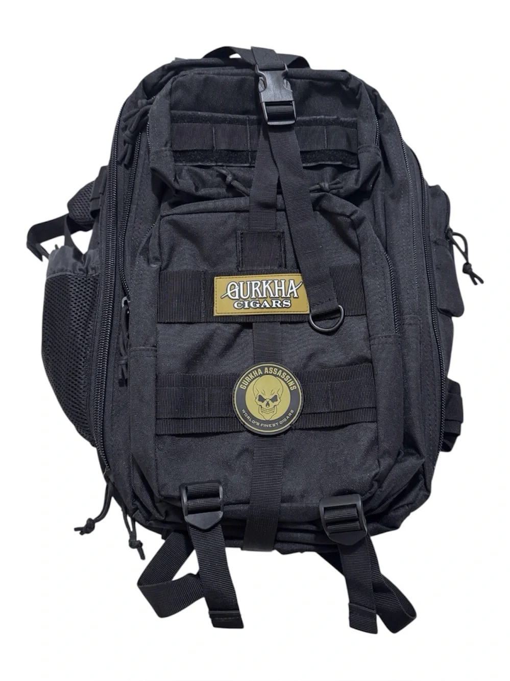 Gurkha Cigars K. Hansotia Co. Tactical Backpack Outdoors Skull Patches
